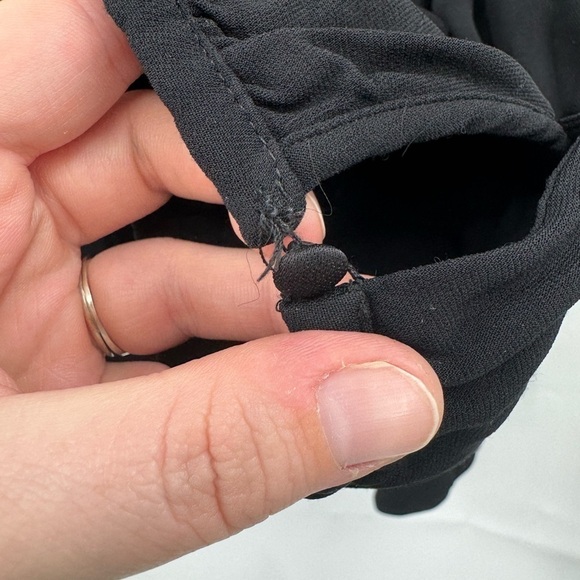 Rochas Black Camica Penny Keyhole Back Women 38/8/Medium Quarter Sleeve Blouse - Picture 11 of 13